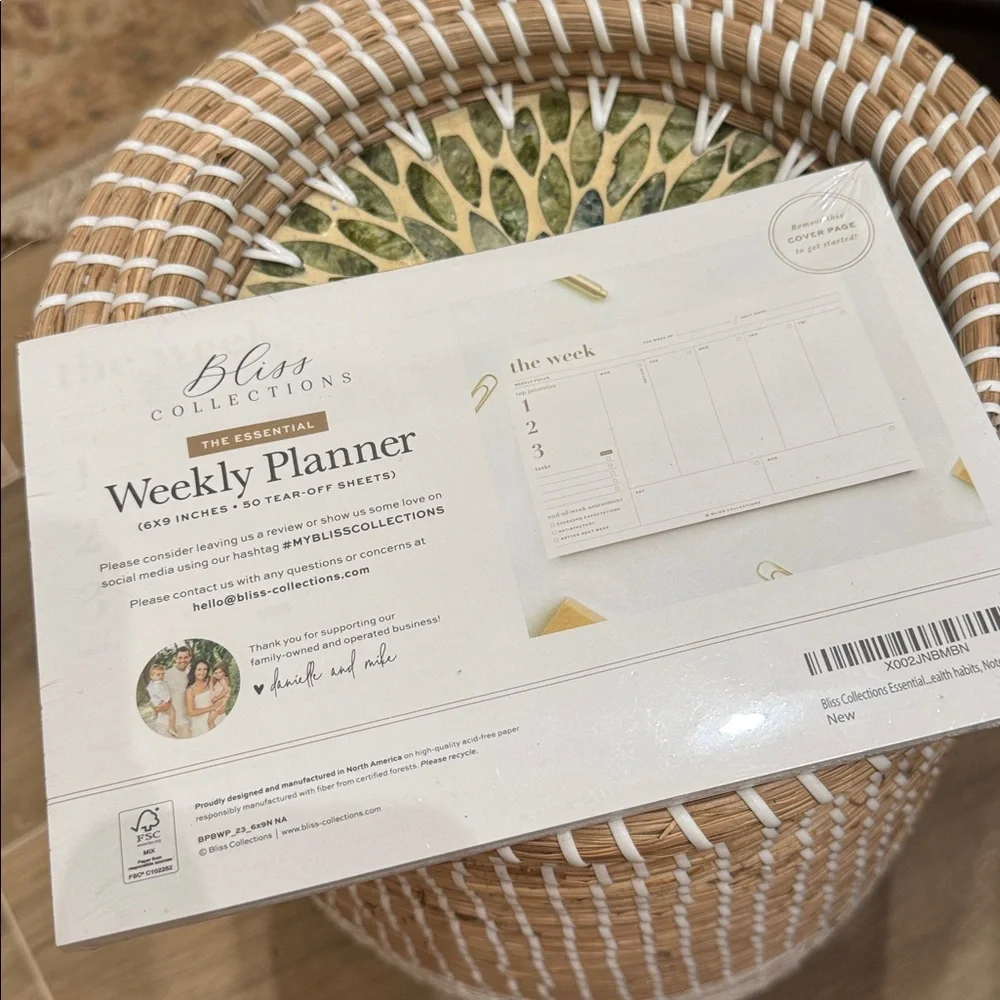 Bliss Collections Weekly Planner Set